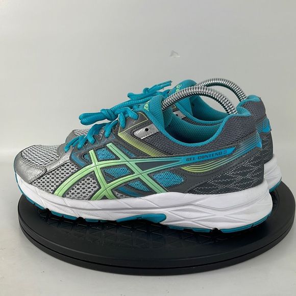 Asics Gel-Contend Gray/Blue Athletic Running Shoes T5F9N Women’s Size 8.5 - Picture 7 of 12